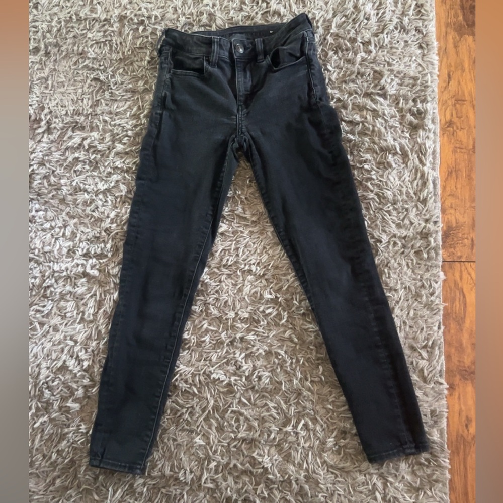 Black Skinny American Eagle Jeans